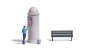 Preview: Busch 7909 Action Set: Plakatkleber - Bild