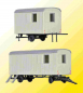Preview: Kibri 10278 H0 Bauwagen, 2 Stueck - Bild 2