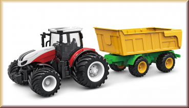 Amewi 22600 RC Traktor mit Kippanhänger 1:24 RTR - Bild
