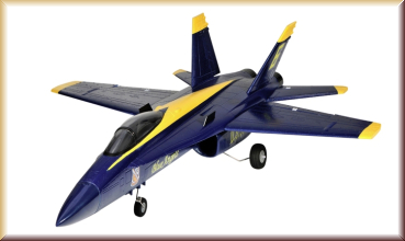 Amewi 24075 F18 Jet Blue Angel 656mm PNP 64mm EDF <br>(Größe: - Bild