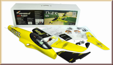 Amewi 24094 AMXFlight Tiger S Jet 55mm EDF PNP gelb - Bild 1