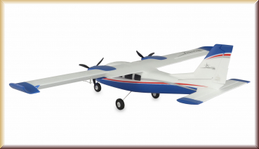 Amewi 24140 AMXPlanes P68 Hochdecker 850mm PNP blau - Bild 3