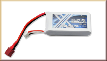 Amewi 28893 LiPo Akku 3S 11,1V 1300mAh 40C Softcase, DEANS - Bild