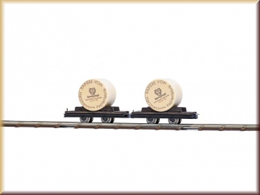 Busch 12213 2 Wagen mit Papierrollen H0 - Bild