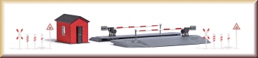 Busch 1396 Schrankenposten mit Bahnschra - Bild