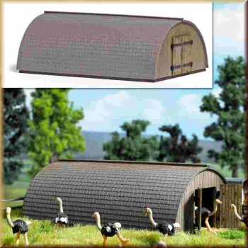Busch 1513 Runddach-Stall H0 - Bild