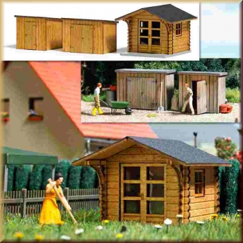 Busch 1529 Gartenhaus und Schuppen - Bild