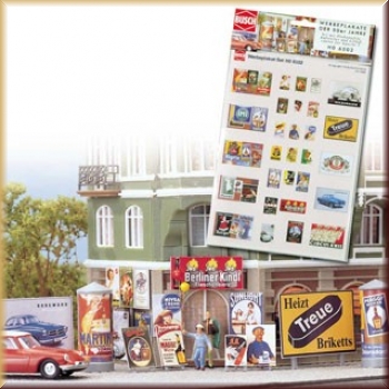 Busch 6002 Werbeplakat-Set Epoche 3 - Bild
