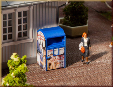 Faller 180992 Altkleidercontainer, blau - Bild