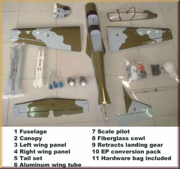 Preview: Minicars SEA124 SEAGULL Super Tucano 17cc ARF 1650mm ARF - Bild 1