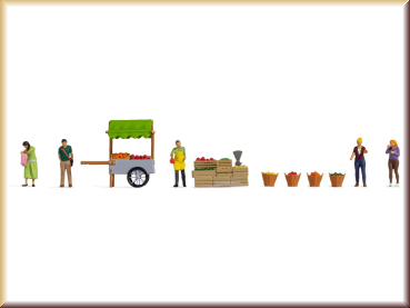 Noch 16226 H0 Figuren-TW  Obststand - Bild