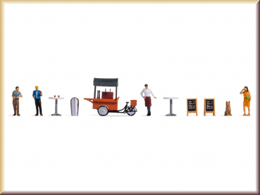 Noch 16230 H0 Figuren-TW  Kaffeestand - Bild