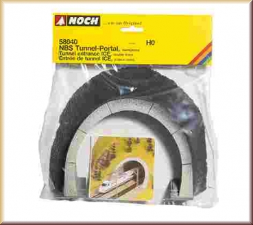 Noch 58040 H0 ICE Tunnel-Portal, 2-gl. - Bild