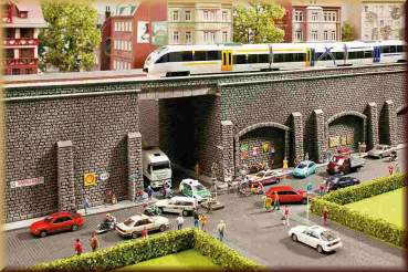 Noch 58056 H0 Stützmauer, 33,4x12,5cm - Bild