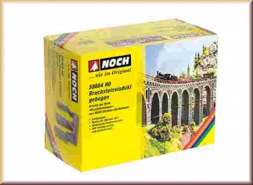 Noch 58664 H0 Bruchsteinviadukt gebogen - Bild