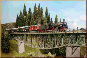 Noch 67028 H0 L-C Fischbauchbrücke, 54cm - Bild