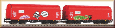 Piko 58257 2er Set Schiebeplanenwagen Sh - Bild 1