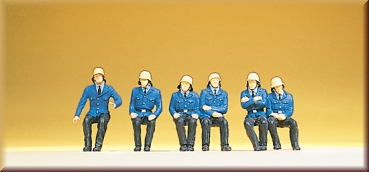 Preiser 14207 Sitzende Feuerwehrmänner - Bild