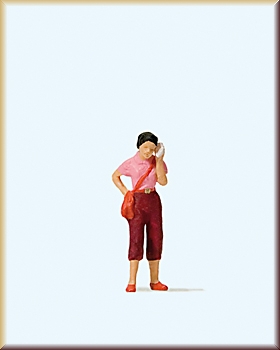 Preiser 28166 Frau mit Handy - Bild