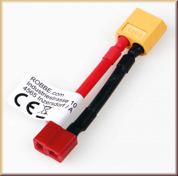 Robbe 46304 Robbe Modellsport Adapterkabel XT-60 Stecker auf T - Bild