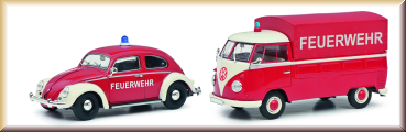 Schuco 450774300 MHI Set Feuerwehr 1:32 - Bild