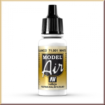 vallejo 71001 Weiß, 17 ml - Bild