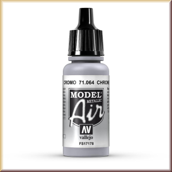 vallejo 71064 Chrom, Metallic, 17 ml - Bild
