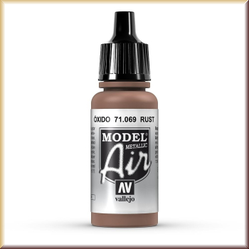 vallejo 71069 Rost, metallic, 17 ml - Bild