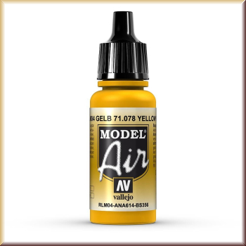 vallejo 71078 Goldgelb, 17 ml - Bild