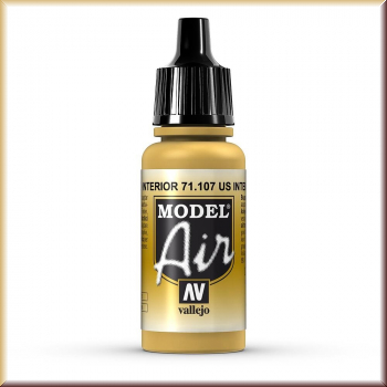 vallejo 71107 US Innen-Gelb, 17 ml - Bild