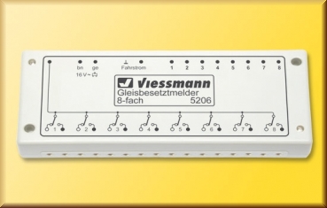 Viessmann 5206 Gleisbesetztmelder, 8-fach - Bild