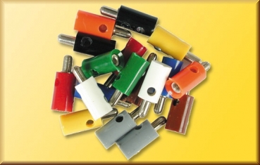 Viessmann 6870 Querlochstecker gelb, 10 Stue - Bild