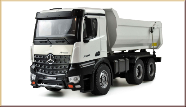 Amewi 22413 Mercedes-Benz Arocs LKW Kipper PRO Metall RTR weiß - Bild