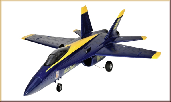 Amewi 24075 F18 Jet Blue Angel 656mm PNP 64mm EDF  (Größe: - Bild