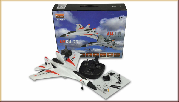 Amewi 24089 SU-27 Flugzeug mit Gyro 3-Kanal 335mm RTF - Bild 1