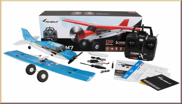 Amewi 24147 Maule M7 brushless 510mm 4-Kanal 3D/6G RTF blau - Bild 1
