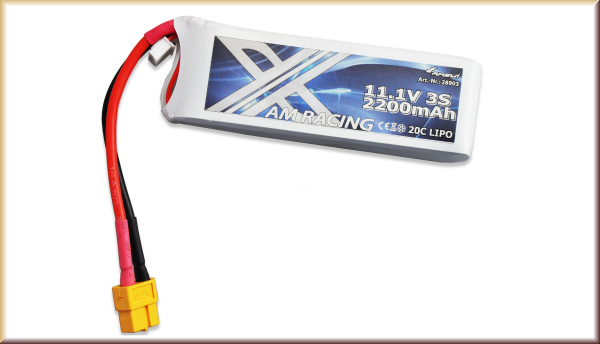 Amewi 28903 LiPo Akku 3S 11,1V 2200mAh 20C Softcase, XT60 - Bild
