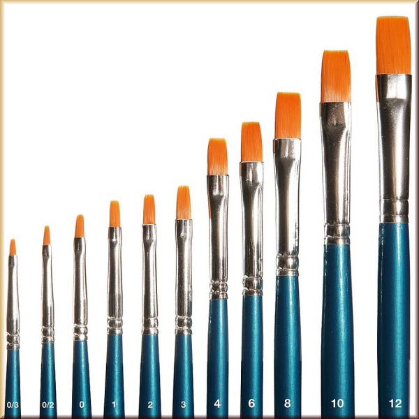 Faller 172126 Flachpinsel, synthetisch, Grö - Bild 1