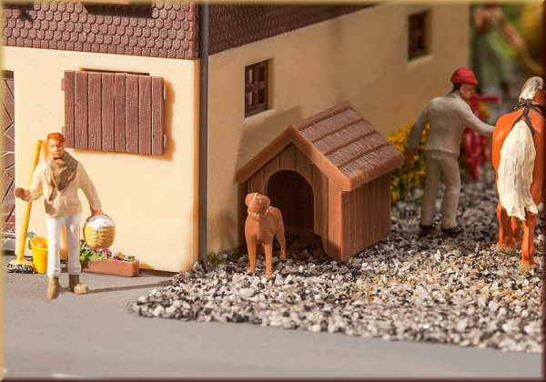 Faller 180939 Hundehütte mit Hund - Bild