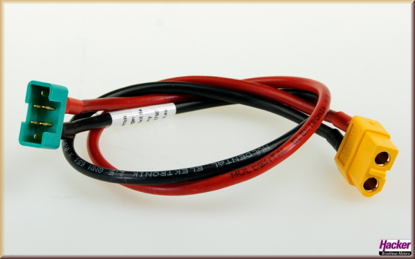 Hacker 26058829 Akkuladekabel XT60-Buchse / M - Bild