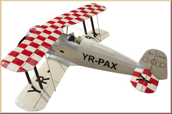 Minicars SEA212 Bücker Bü-133 Jungmeister 1650mm 20-22cc ARF - Bild 1