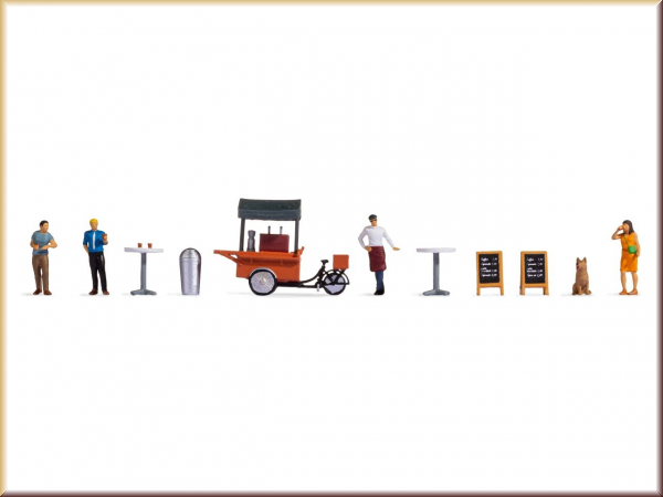 Noch 16230 H0 Figuren-TW  Kaffeestand - Bild