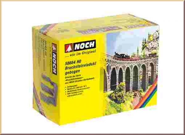 Noch 58664 H0 Bruchsteinviadukt gebogen - Bild
