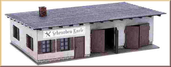 Noch 66112 HO L-C Hinterhof-Werkstatt - Bild 1