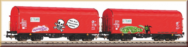 Piko 58257 2er Set Schiebeplanenwagen Sh - Bild 1