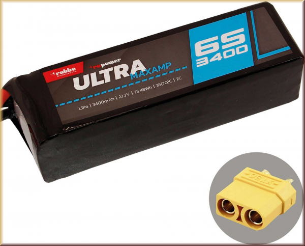 Robbe 7368 Robbe Modellsport RO-POWER ULTRA MAXAMP 3400MAH 22 - Bild