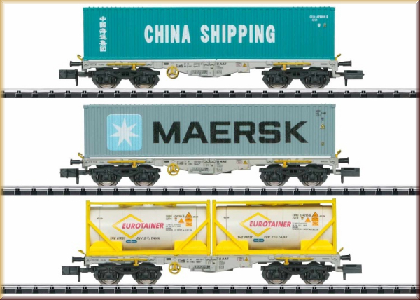 Trix 18703 Güterwagen-Set Containertrans - Bild