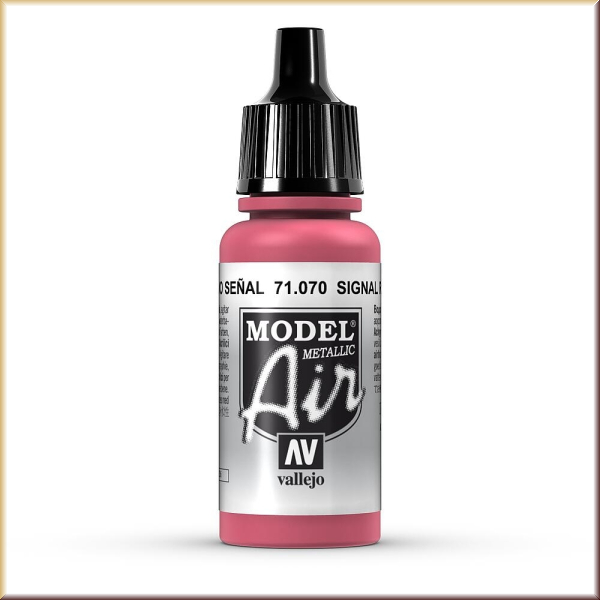 vallejo 71070 Signalrot, Metallic, 17 ml - Bild
