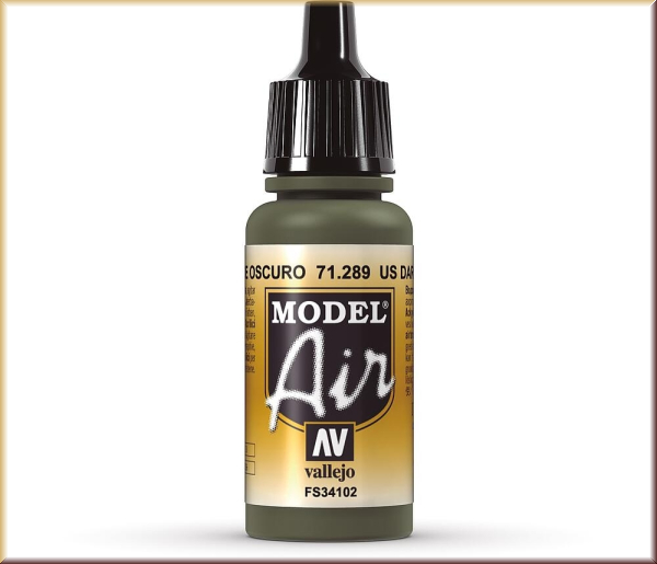 vallejo 71289 Dunkles Grün, US, 17 ml - Bild