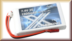 Amewi 28354 ATX LiPo Akku 2S 7,4V 1900mAh 20C BEC - Bild